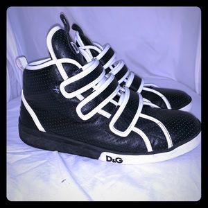 Men’s Dolce and Gabbana Triple Velcro High Tops
